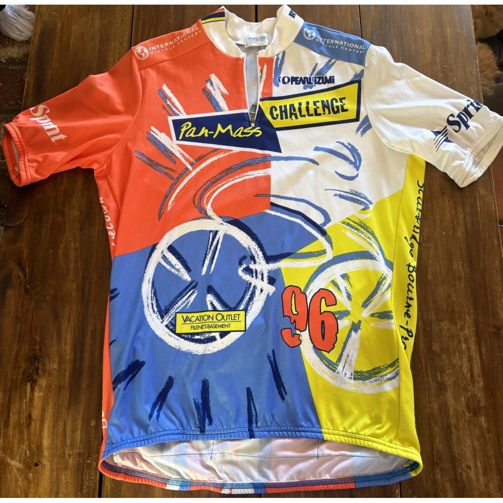 Vintage 1996 Pan Mass Challenge Pearl Izumi Technical Wear Jersey Unisex XL